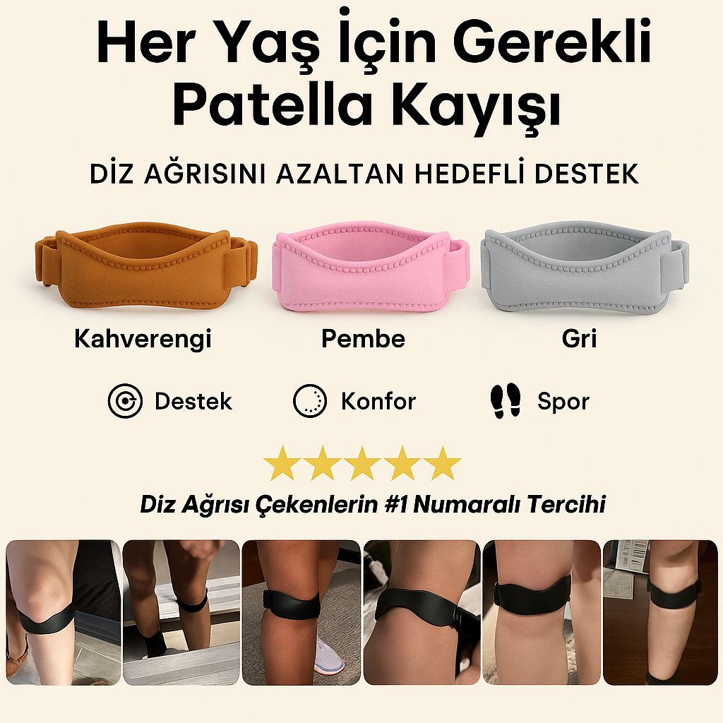 Comforvia™ Patella Dizlik — Akıllı Destek
